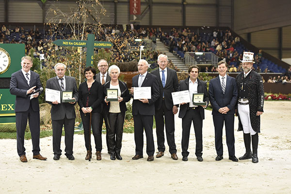 Presentation of the World Breeding Federation for Sport Horses (WBFSH) awards for 2015
